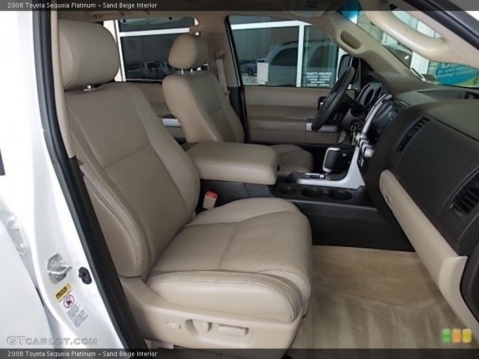Sand Beige Interior Front Seat for the 2008 Toyota Sequoia Platinum #96461626