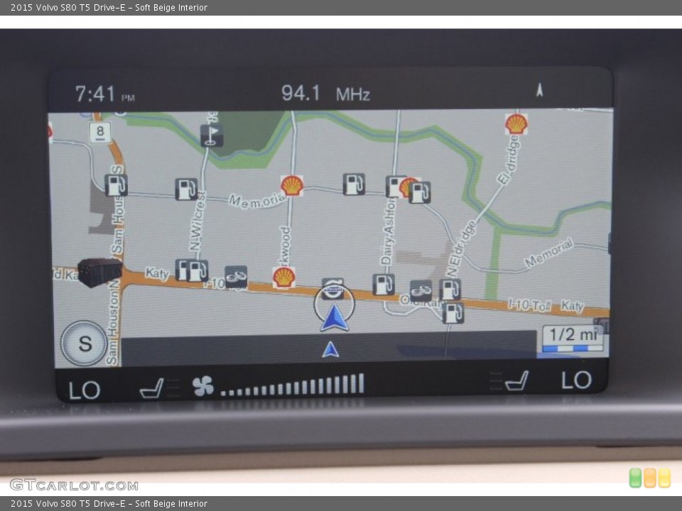 Soft Beige Interior Navigation for the 2015 Volvo S80 T5 Drive-E #96463231