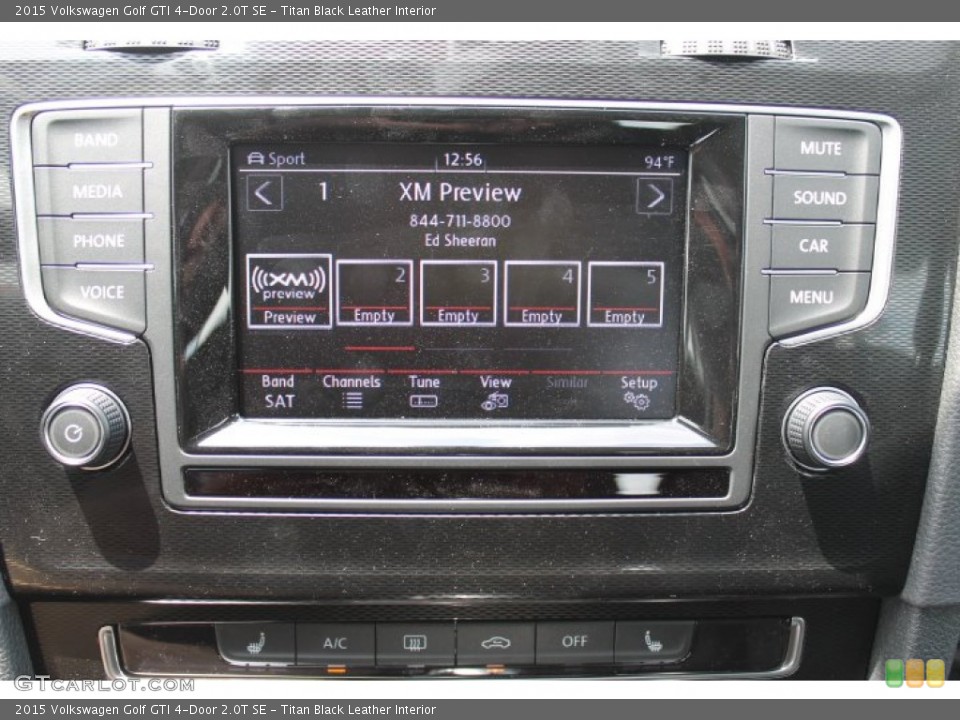 Titan Black Leather Interior Audio System for the 2015 Volkswagen Golf GTI 4-Door 2.0T SE #96466036