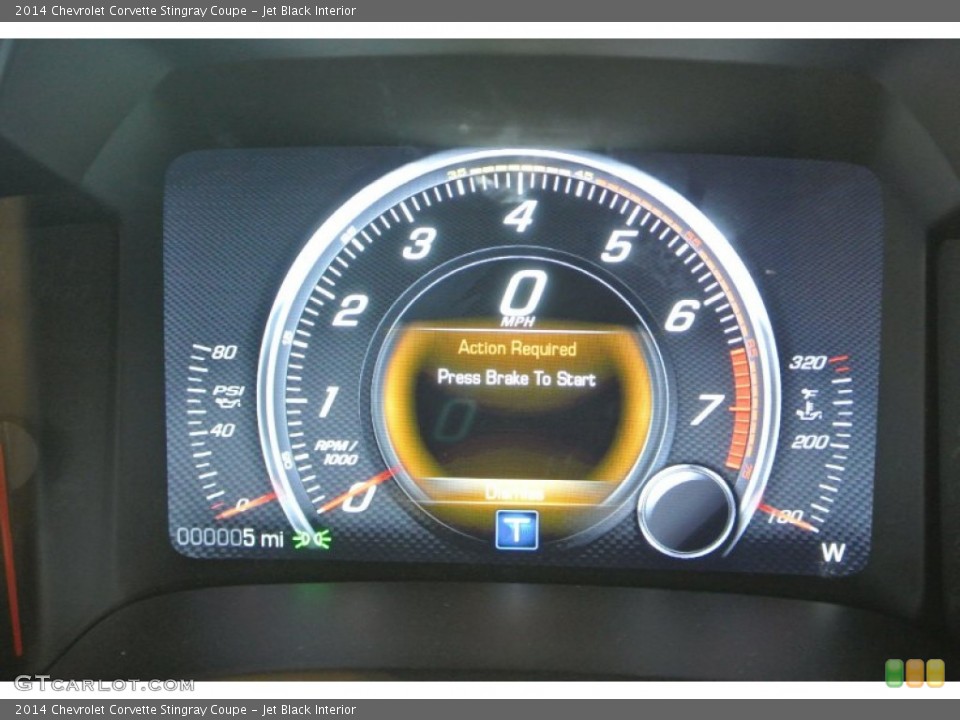 Jet Black Interior Gauges for the 2014 Chevrolet Corvette Stingray Coupe #96469366