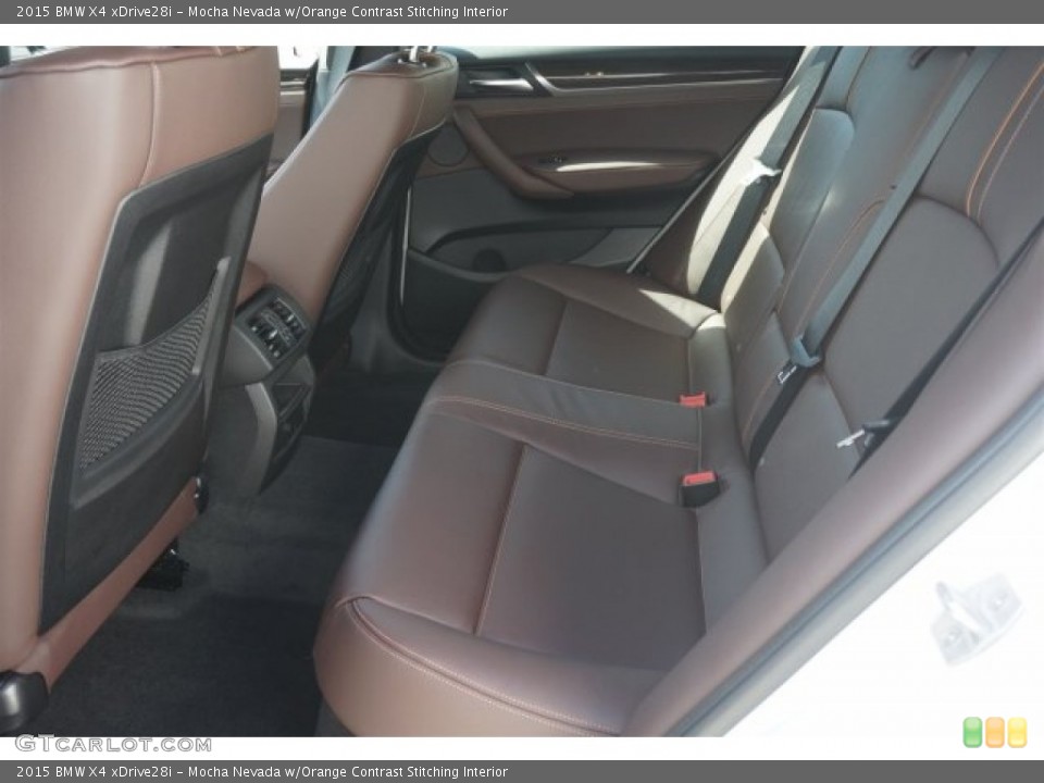 Mocha Nevada w/Orange Contrast Stitching Interior Rear Seat for the 2015 BMW X4 xDrive28i #96471181