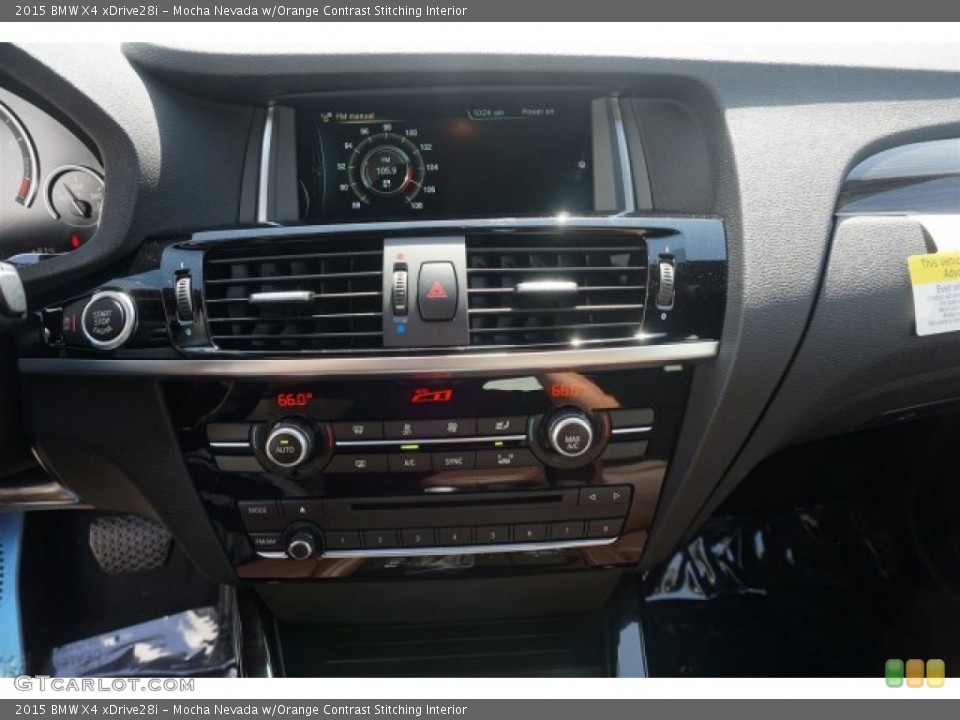 Mocha Nevada w/Orange Contrast Stitching Interior Controls for the 2015 BMW X4 xDrive28i #96471250