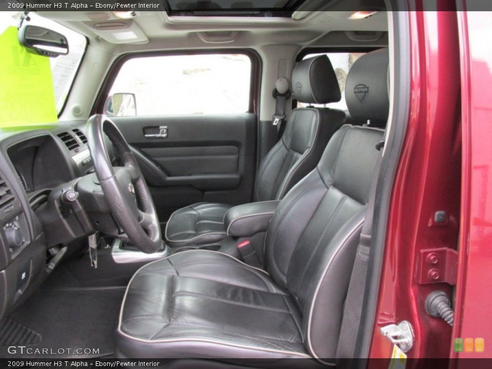 Ebony/Pewter Interior Photo for the 2009 Hummer H3 T Alpha #96477694