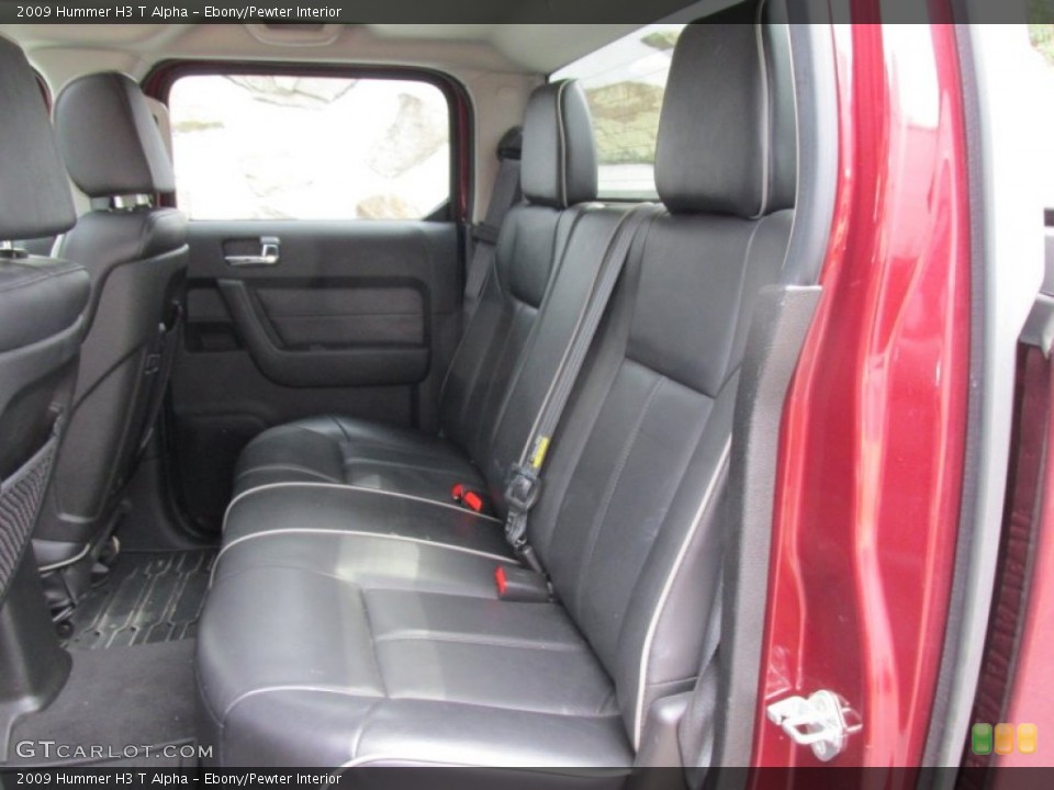 Ebony/Pewter Interior Rear Seat for the 2009 Hummer H3 T Alpha #96477712