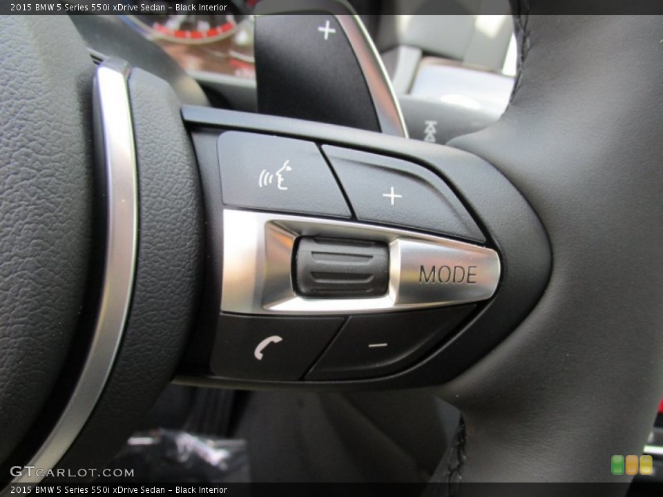 Black Interior Controls for the 2015 BMW 5 Series 550i xDrive Sedan #96478252