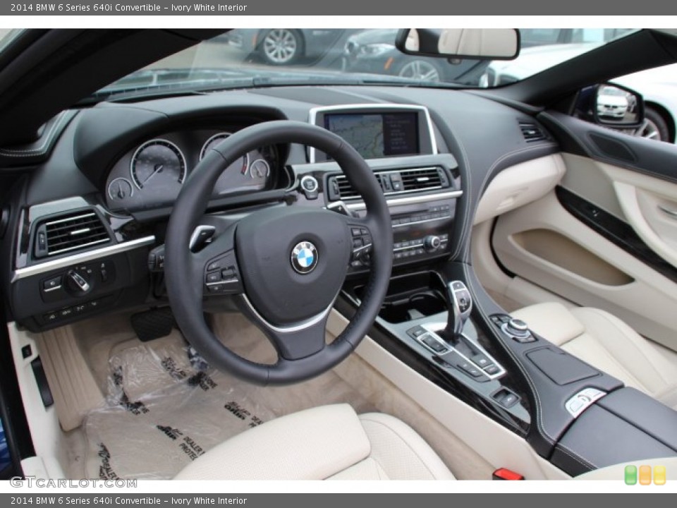 Ivory White Interior Prime Interior for the 2014 BMW 6 Series 640i Convertible #96478774