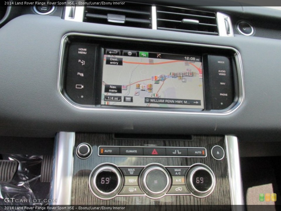 Ebony/Lunar/Ebony Interior Navigation for the 2014 Land Rover Range Rover Sport HSE #96479197