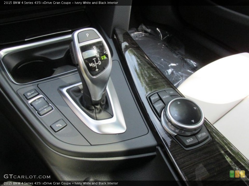 Ivory White and Black Interior Transmission for the 2015 BMW 4 Series 435i xDrive Gran Coupe #96481534