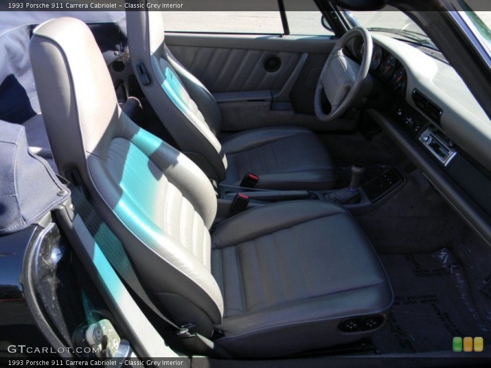 Classic Grey Interior Front Seat for the 1993 Porsche 911 Carrera Cabriolet #96482920