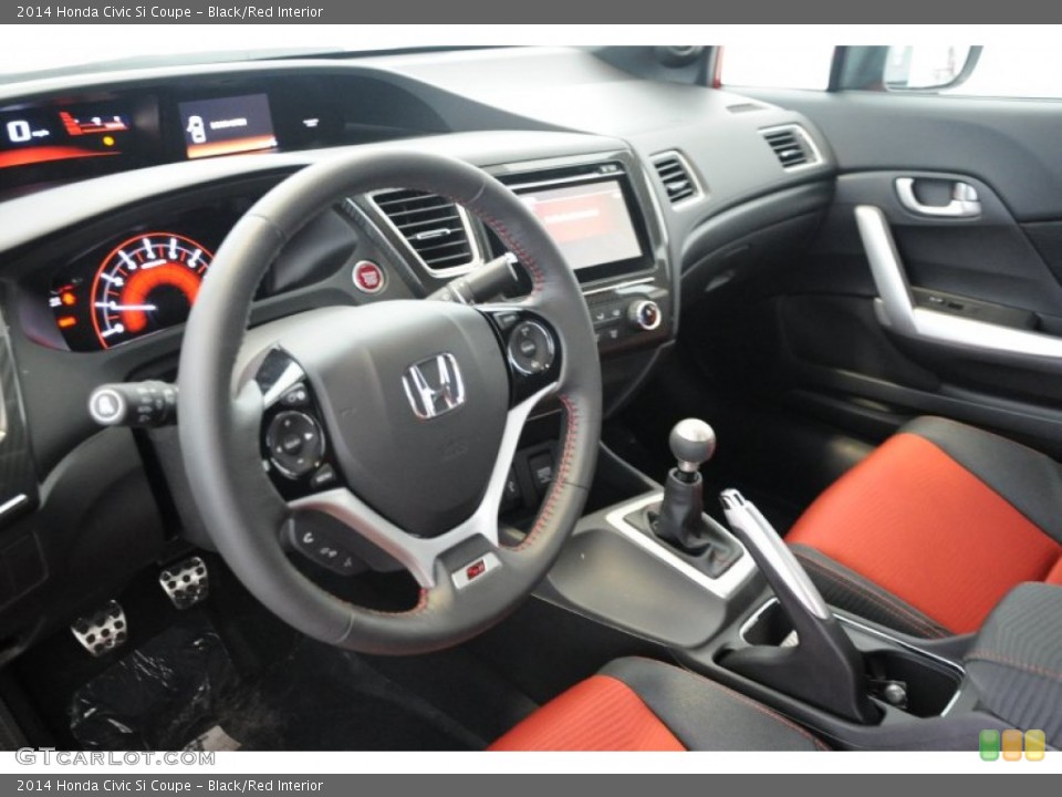 Black/Red Interior Photo for the 2014 Honda Civic Si Coupe #96483605