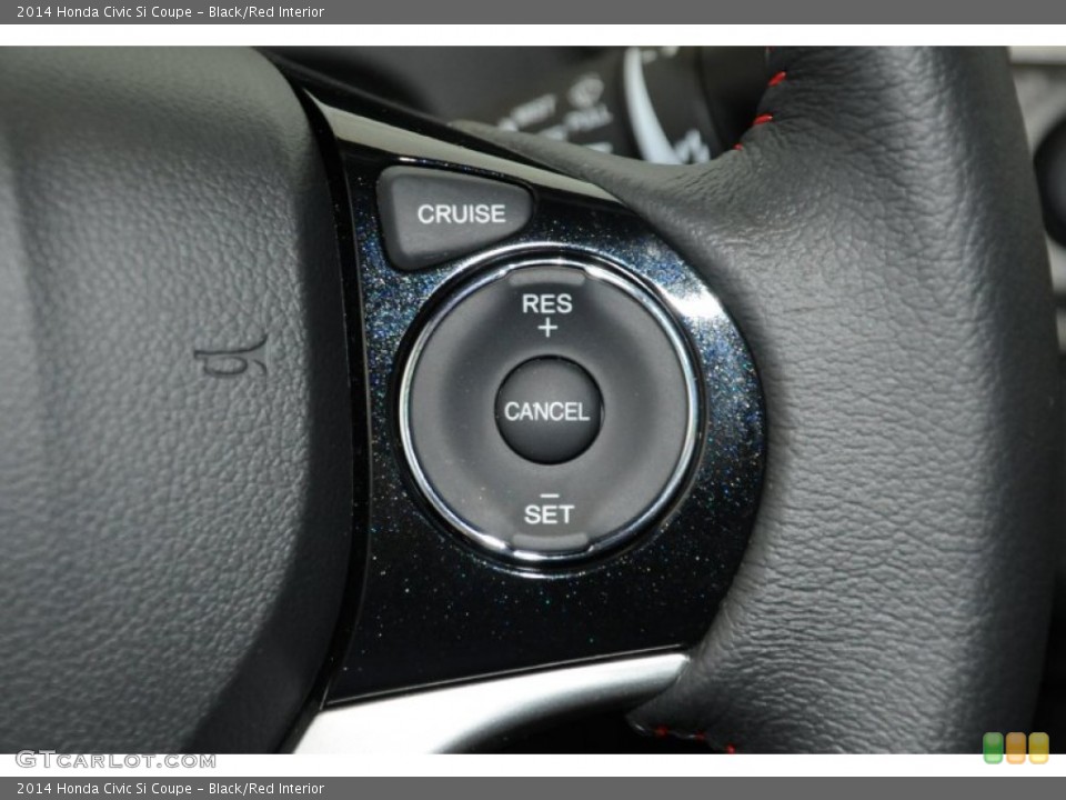 Black/Red Interior Controls for the 2014 Honda Civic Si Coupe #96483769