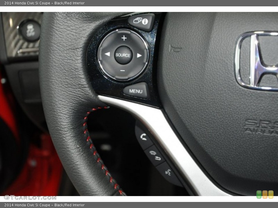 Black/Red Interior Controls for the 2014 Honda Civic Si Coupe #96483793