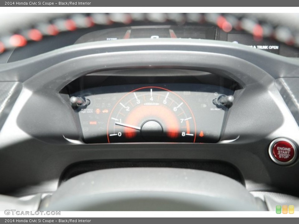 Black/Red Interior Gauges for the 2014 Honda Civic Si Coupe #96483814