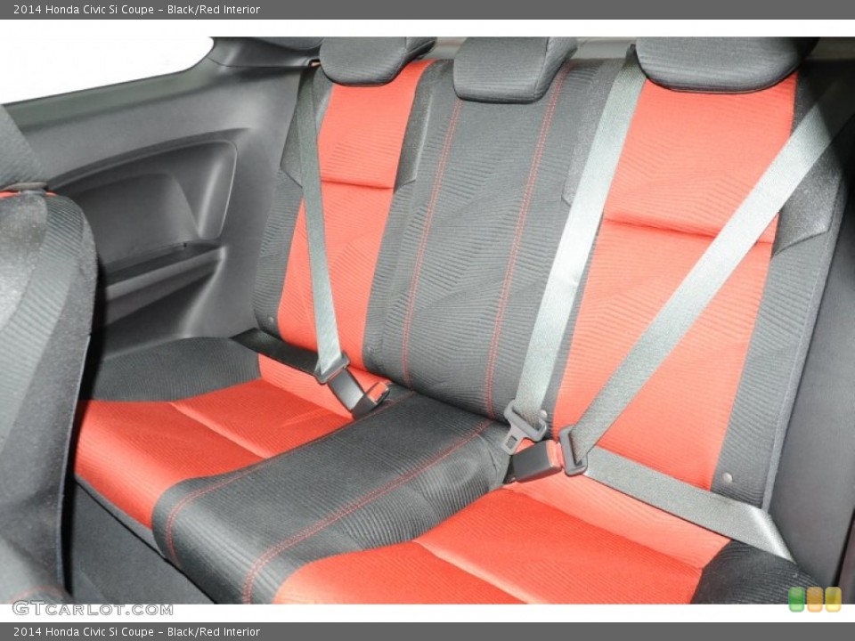 Black/Red Interior Rear Seat for the 2014 Honda Civic Si Coupe #96483838