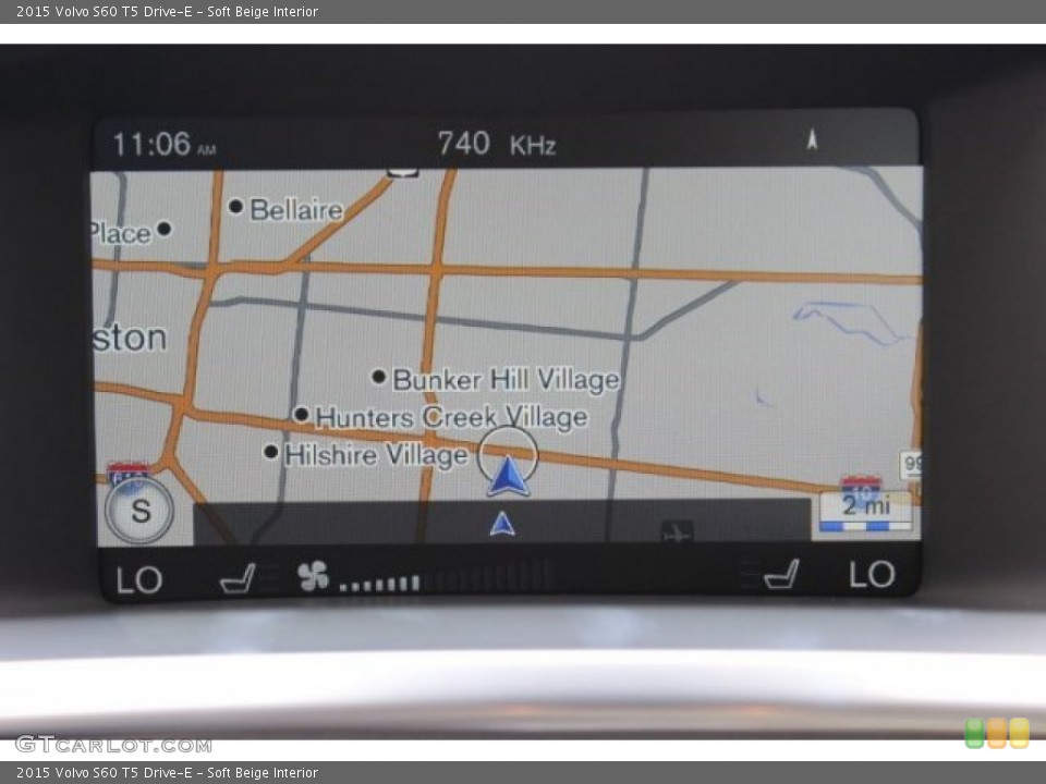 Soft Beige Interior Navigation for the 2015 Volvo S60 T5 Drive-E #96490276