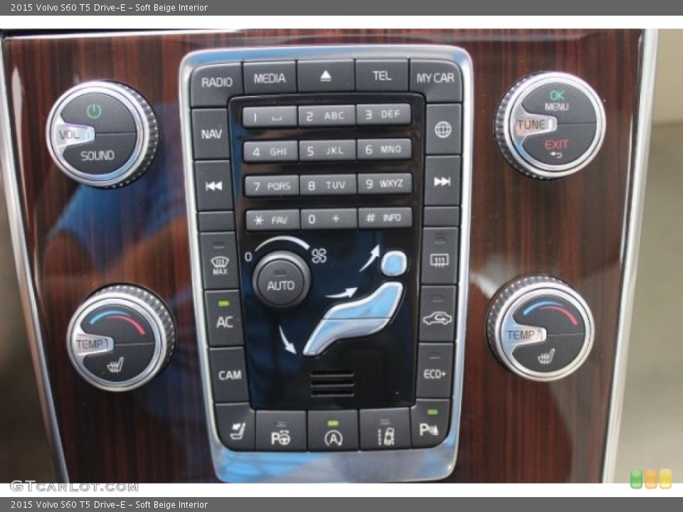 Soft Beige Interior Controls for the 2015 Volvo S60 T5 Drive-E #96490336