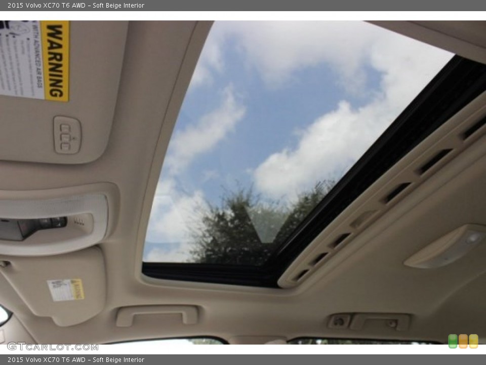 Soft Beige Interior Sunroof for the 2015 Volvo XC70 T6 AWD #96492460