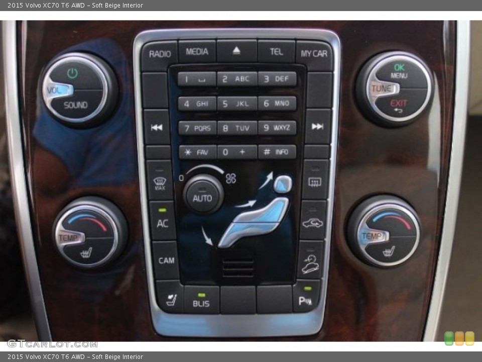 Soft Beige Interior Controls for the 2015 Volvo XC70 T6 AWD #96492539