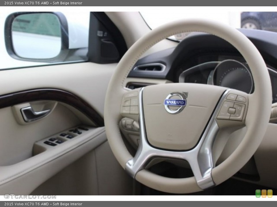 Soft Beige Interior Steering Wheel for the 2015 Volvo XC70 T6 AWD #96492694