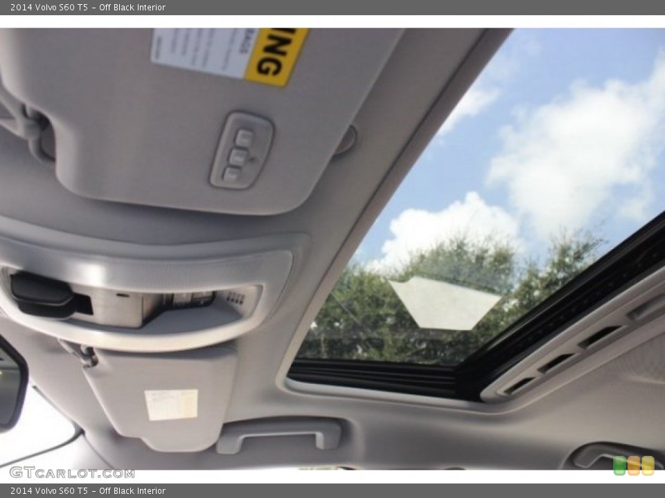 Off Black Interior Sunroof for the 2014 Volvo S60 T5 #96493735