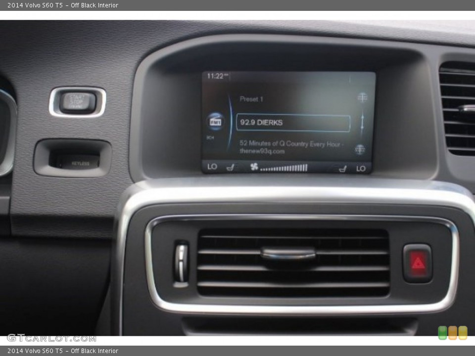 Off Black Interior Controls for the 2014 Volvo S60 T5 #96493790