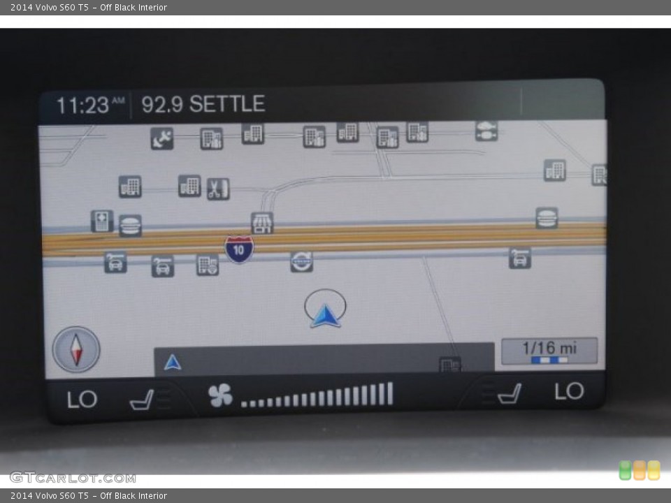 Off Black Interior Navigation for the 2014 Volvo S60 T5 #96493810