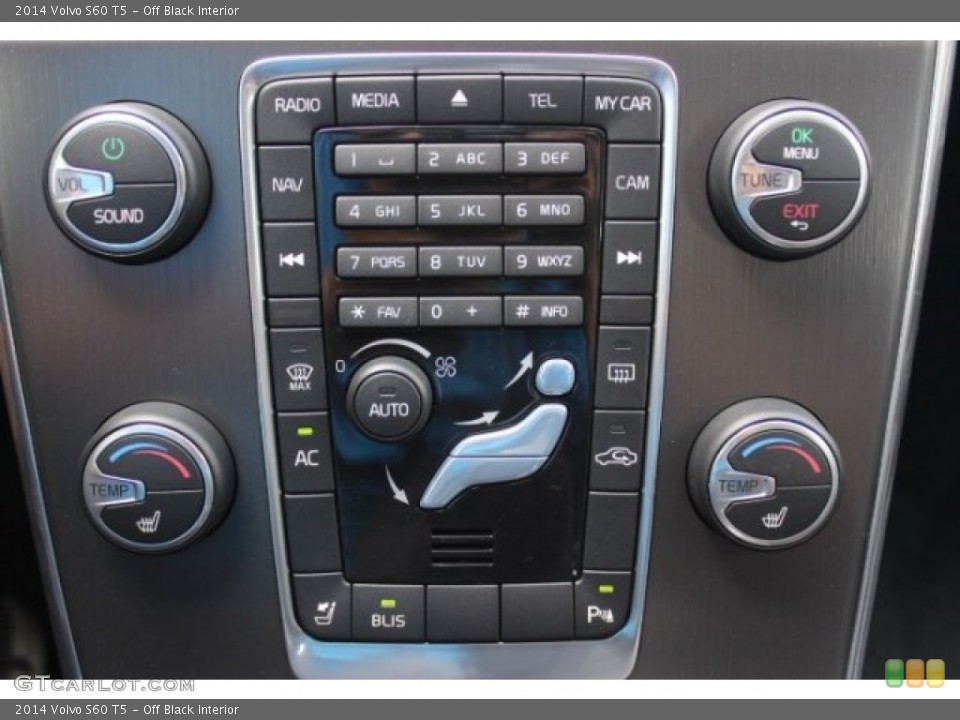 Off Black Interior Controls for the 2014 Volvo S60 T5 #96493843