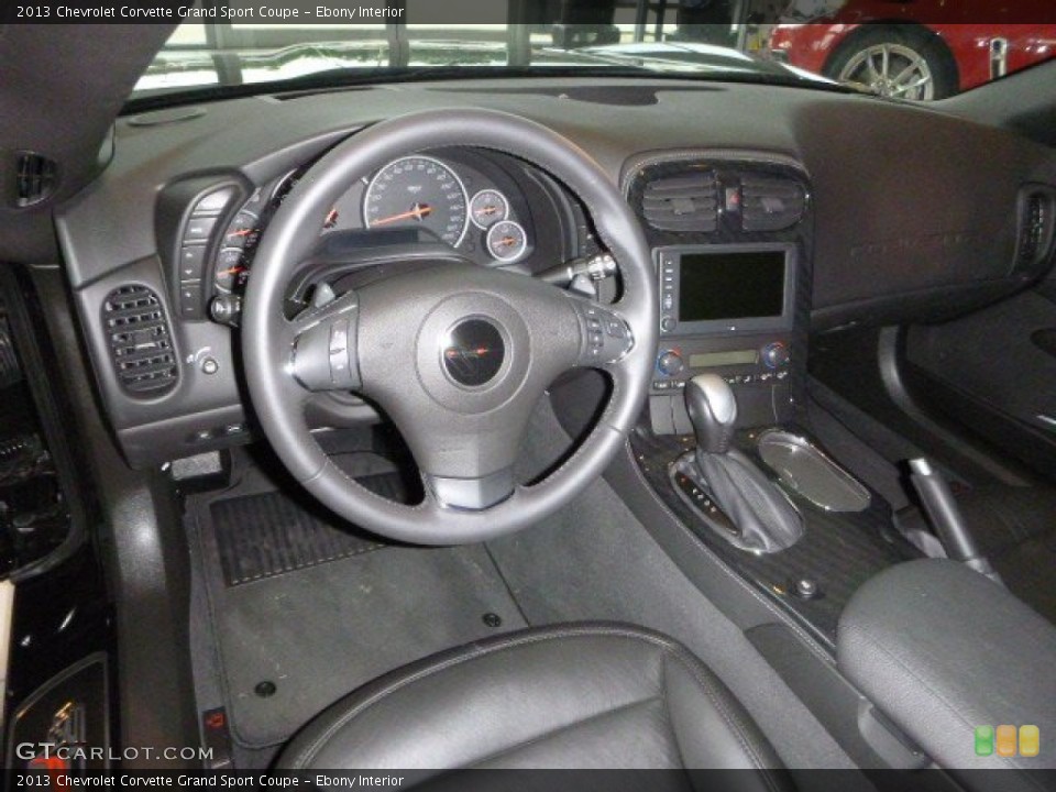 Ebony Interior Prime Interior for the 2013 Chevrolet Corvette Grand Sport Coupe #96501463