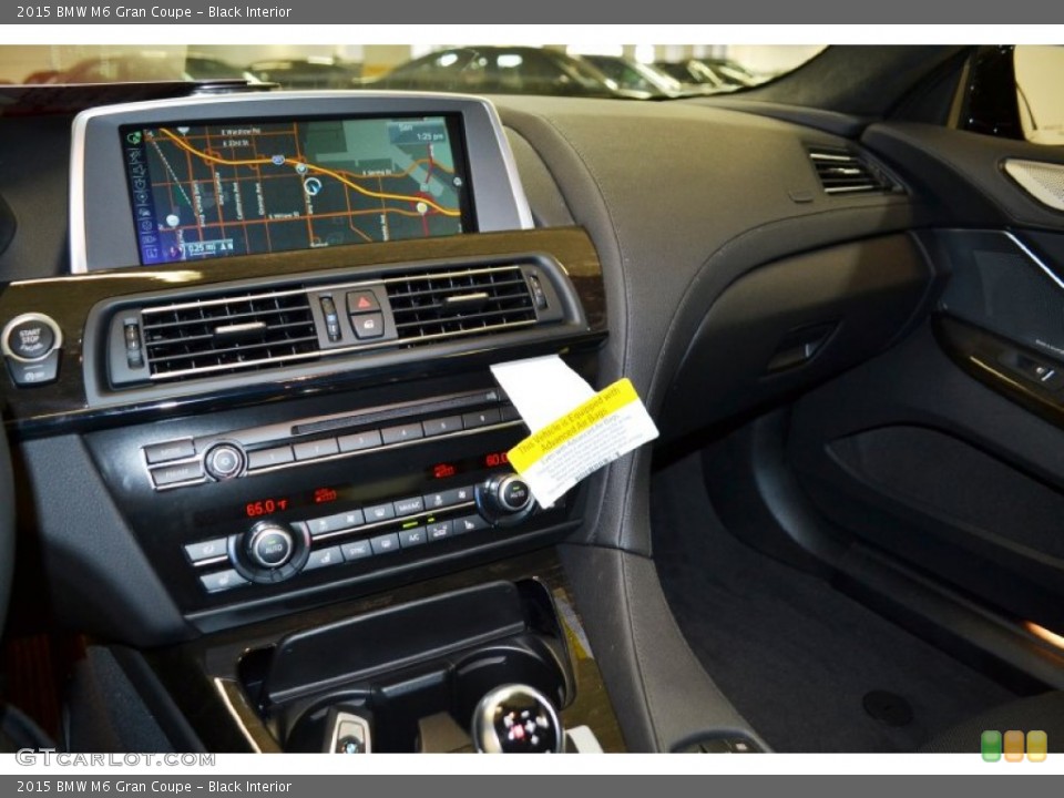 Black Interior Controls for the 2015 BMW M6 Gran Coupe #96506821