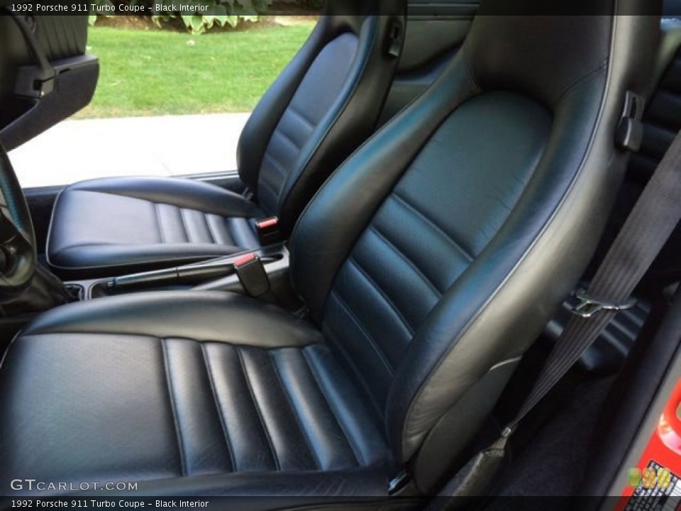 Black Interior Front Seat for the 1992 Porsche 911 Turbo Coupe #96510111