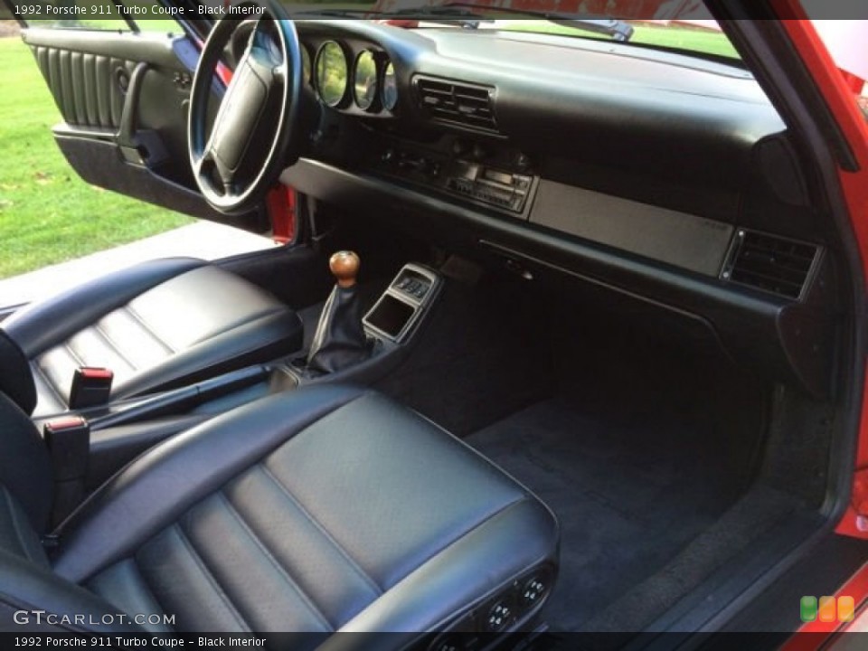 Black Interior Dashboard for the 1992 Porsche 911 Turbo Coupe #96510132