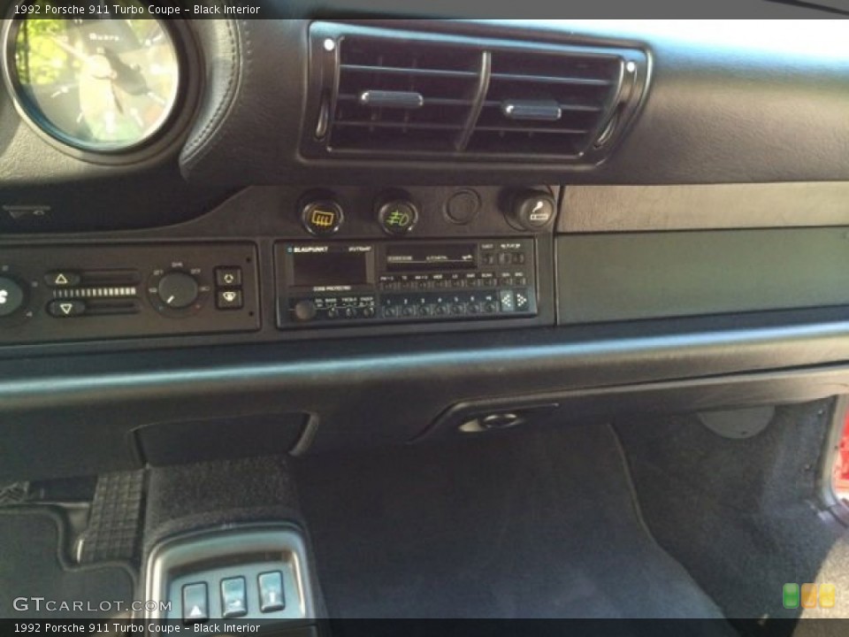 Black Interior Controls for the 1992 Porsche 911 Turbo Coupe #96510180