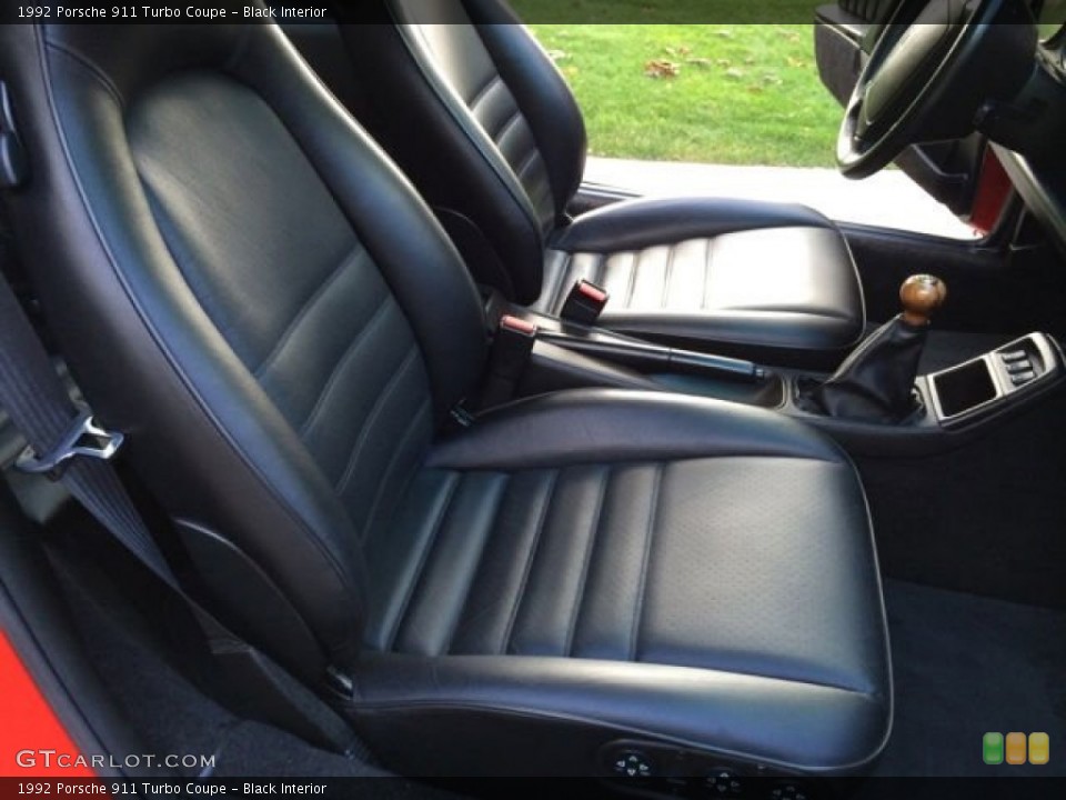 Black Interior Front Seat for the 1992 Porsche 911 Turbo Coupe #96510201