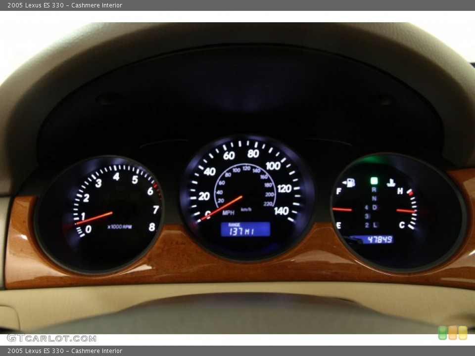 Cashmere Interior Gauges for the 2005 Lexus ES 330 #96523059