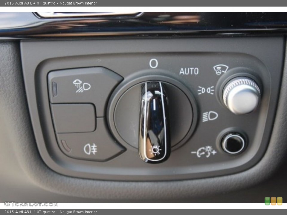 Nougat Brown Interior Controls for the 2015 Audi A8 L 4.0T quattro #96532443