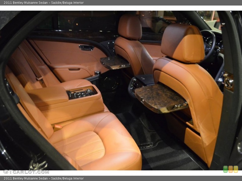 Saddle/Beluga Interior Rear Seat for the 2011 Bentley Mulsanne Sedan #96532563