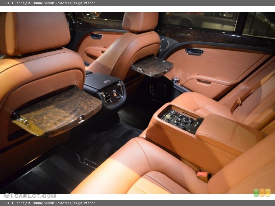Saddle/Beluga Interior Rear Seat for the 2011 Bentley Mulsanne Sedan #96532695