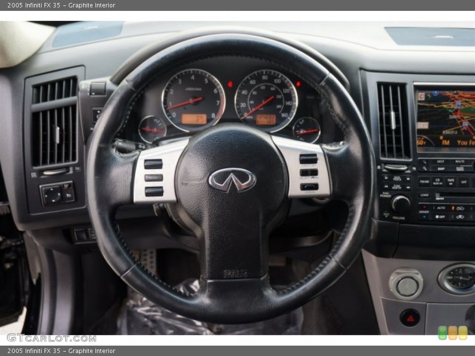 Graphite Interior Steering Wheel for the 2005 Infiniti FX 35 #96534336