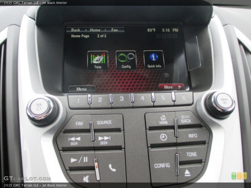 Jet Black Interior Controls for the 2015 GMC Terrain SLE #96535632