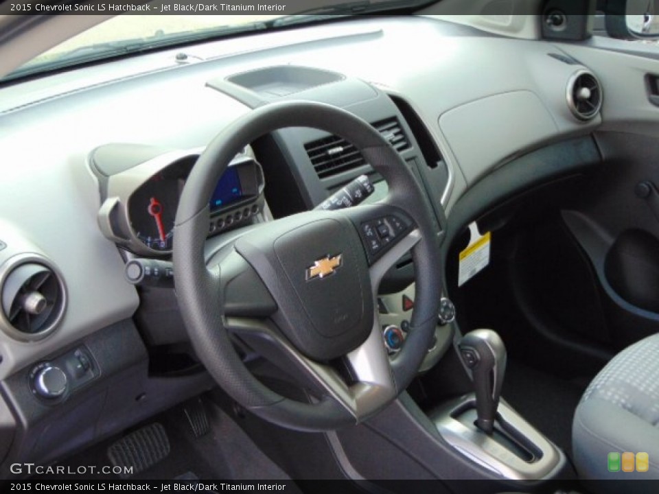 Jet Black/Dark Titanium Interior Dashboard for the 2015 Chevrolet Sonic LS Hatchback #96537783