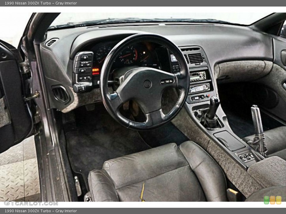 Gray 1990 Nissan 300ZX Interiors