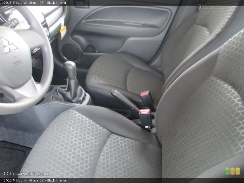 Black Interior Photo for the 2015 Mitsubishi Mirage DE #96545357