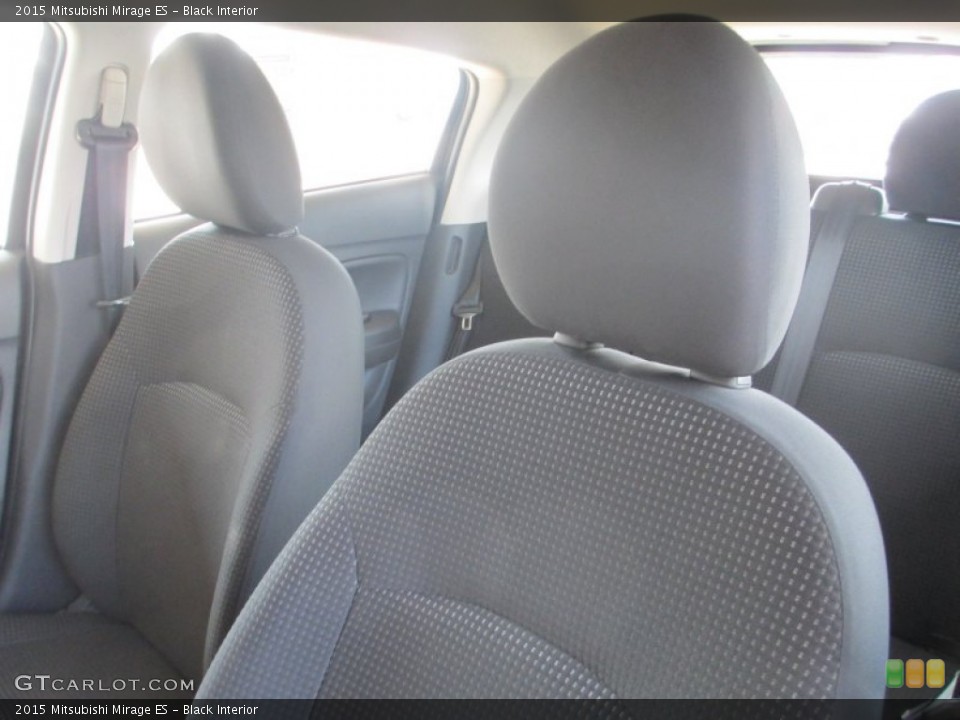 Black Interior Front Seat for the 2015 Mitsubishi Mirage ES #96546713