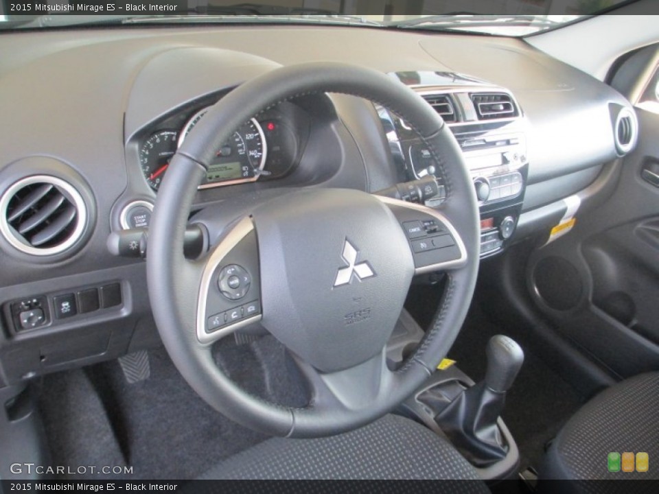 Black Interior Dashboard for the 2015 Mitsubishi Mirage ES #96546760