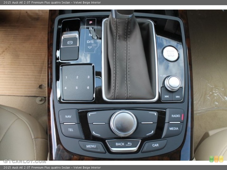 Velvet Beige Interior Controls for the 2015 Audi A6 2.0T Premium Plus quattro Sedan #96546770