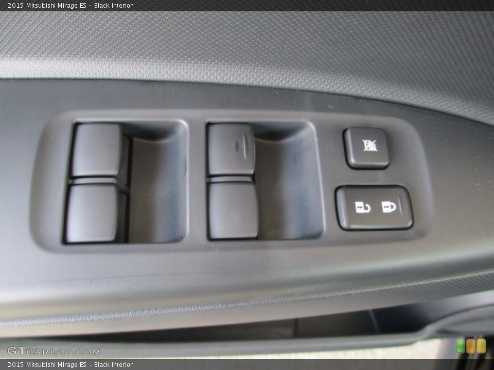 Black Interior Controls for the 2015 Mitsubishi Mirage ES #96546788