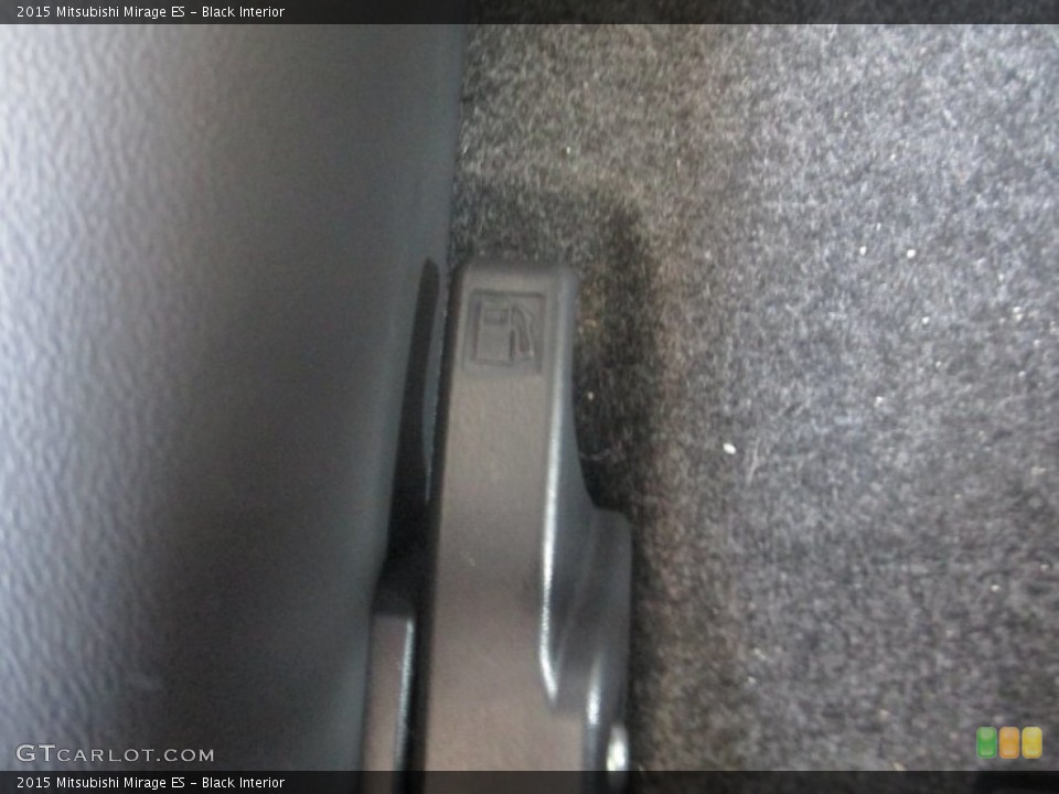 Black Interior Controls for the 2015 Mitsubishi Mirage ES #96546842