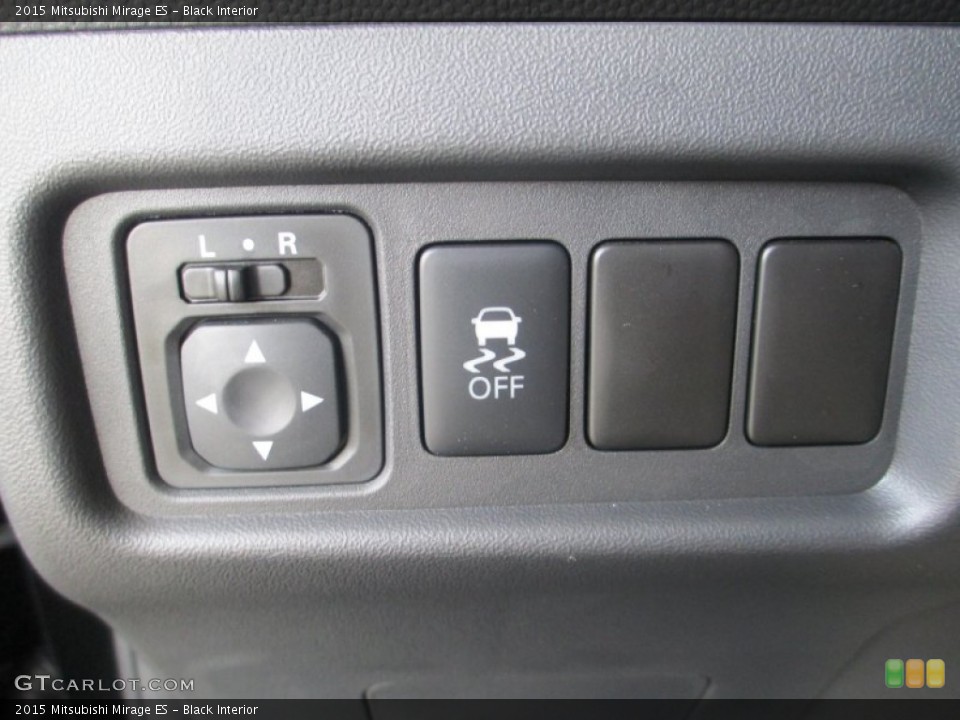 Black Interior Controls for the 2015 Mitsubishi Mirage ES #96546869
