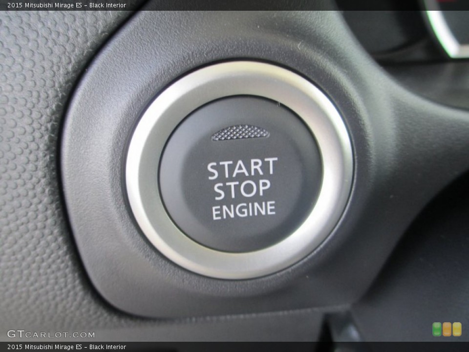 Black Interior Controls for the 2015 Mitsubishi Mirage ES #96546890