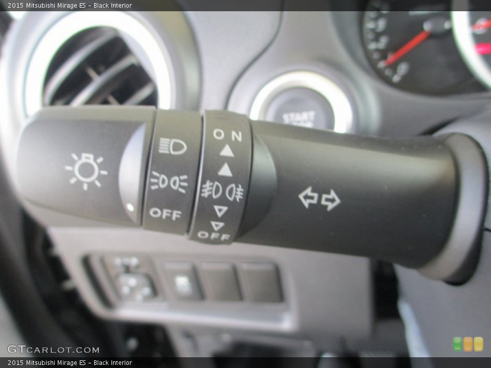 Black Interior Controls for the 2015 Mitsubishi Mirage ES #96546932